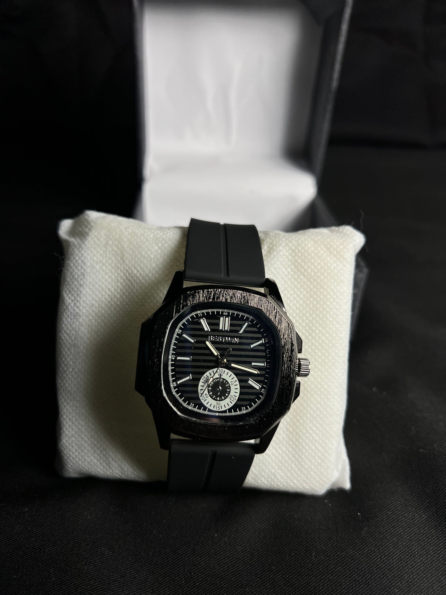Black Strap Watch