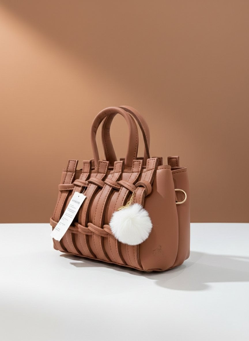 EMERALED PEARL WEAVE BAG
