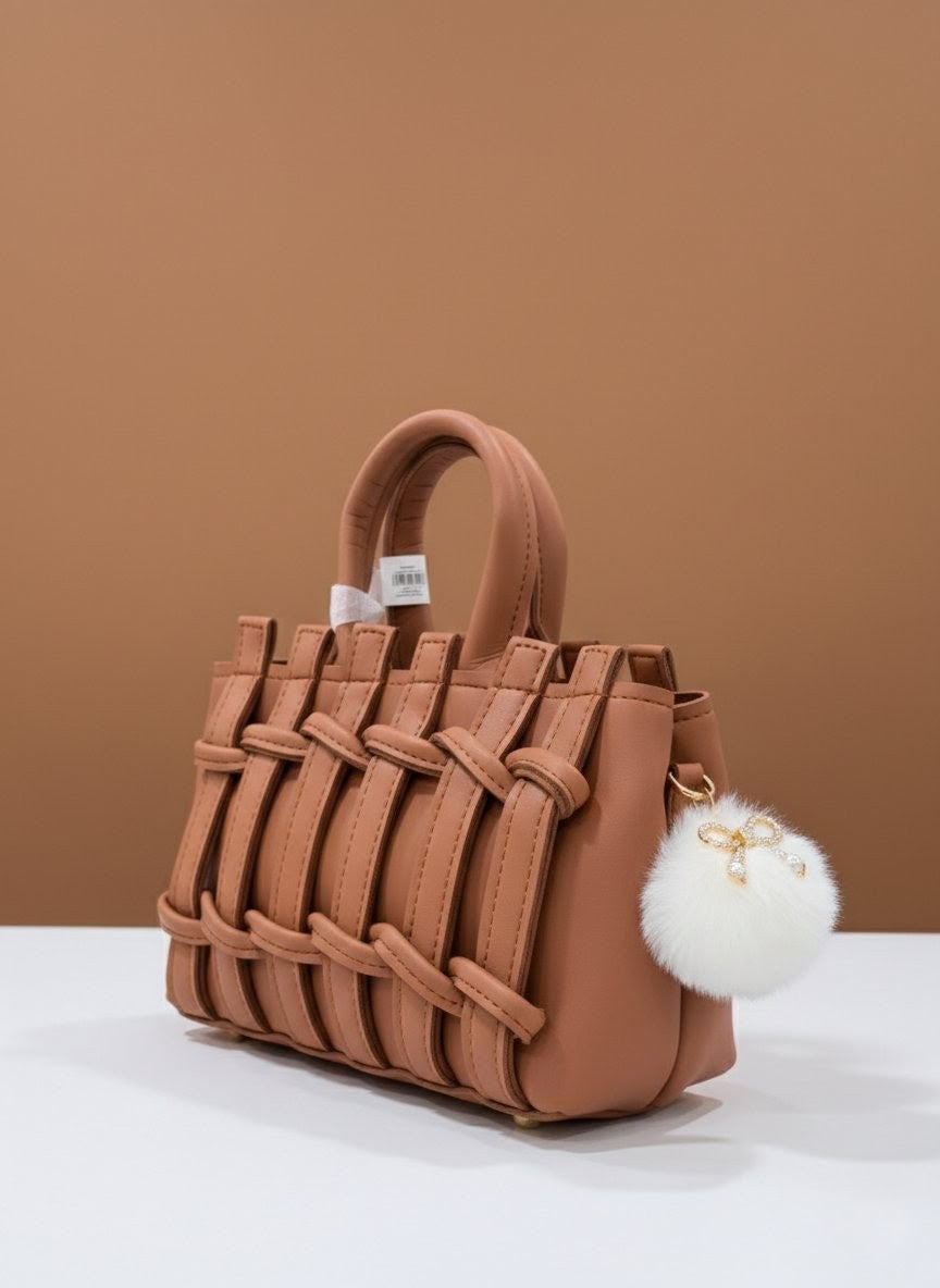 EMERALED PEARL WEAVE BAG
