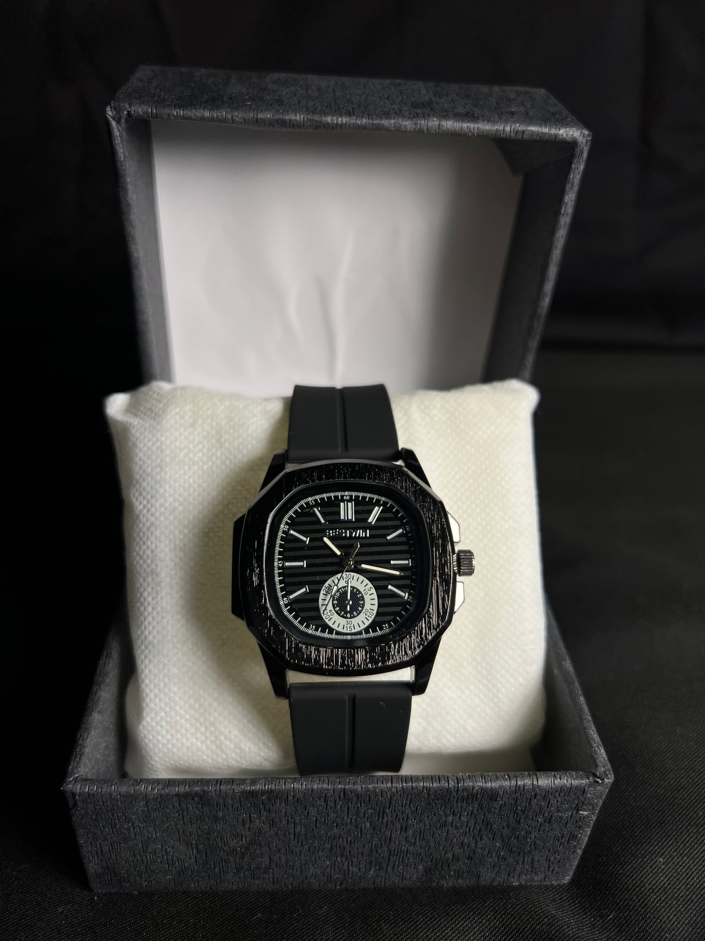 Black Strap Watch