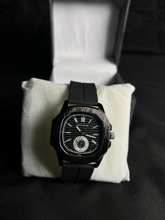 Black Strap Watch