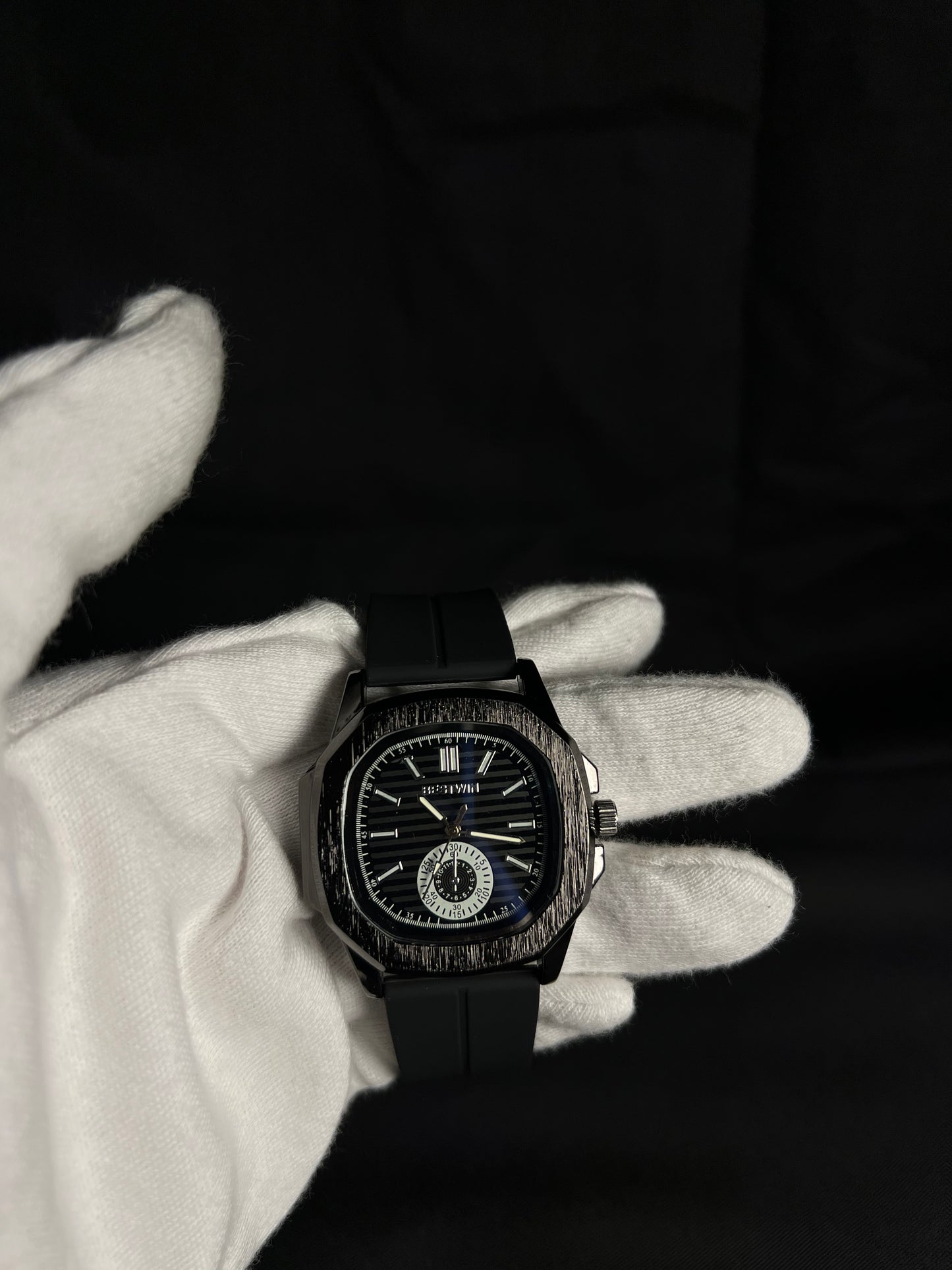 Black Strap Watch