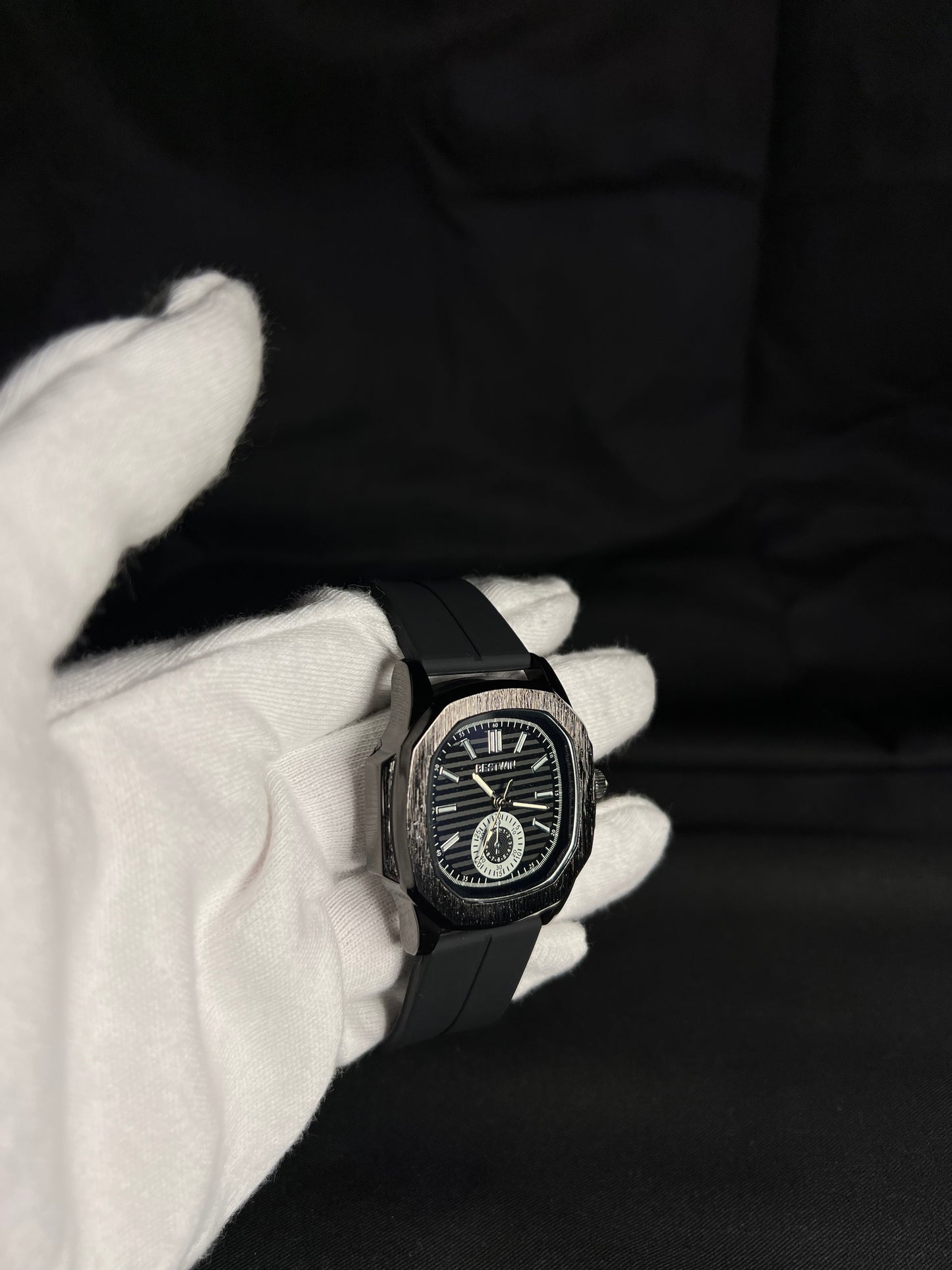 Black Strap Watch