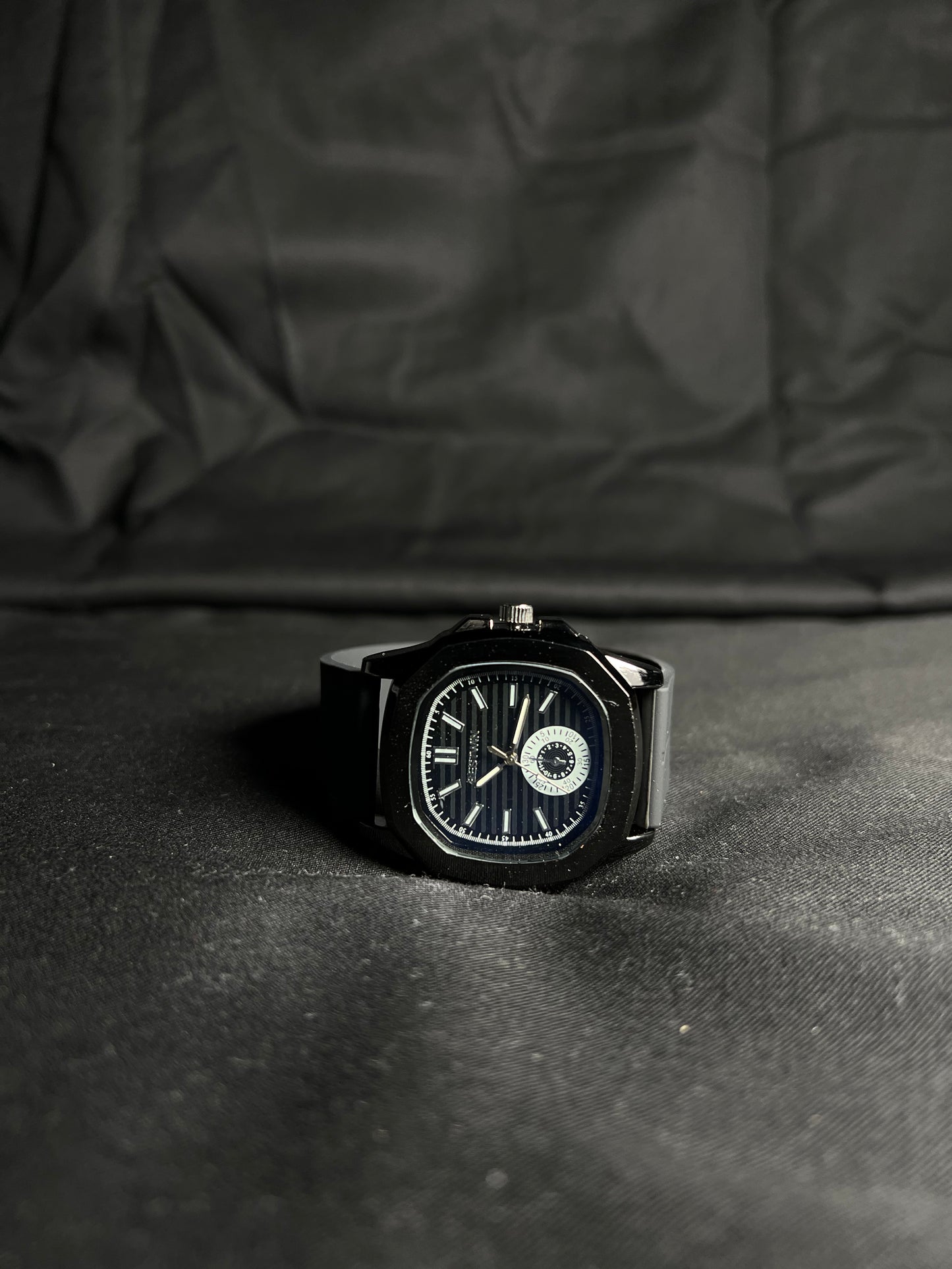 Black Strap Watch