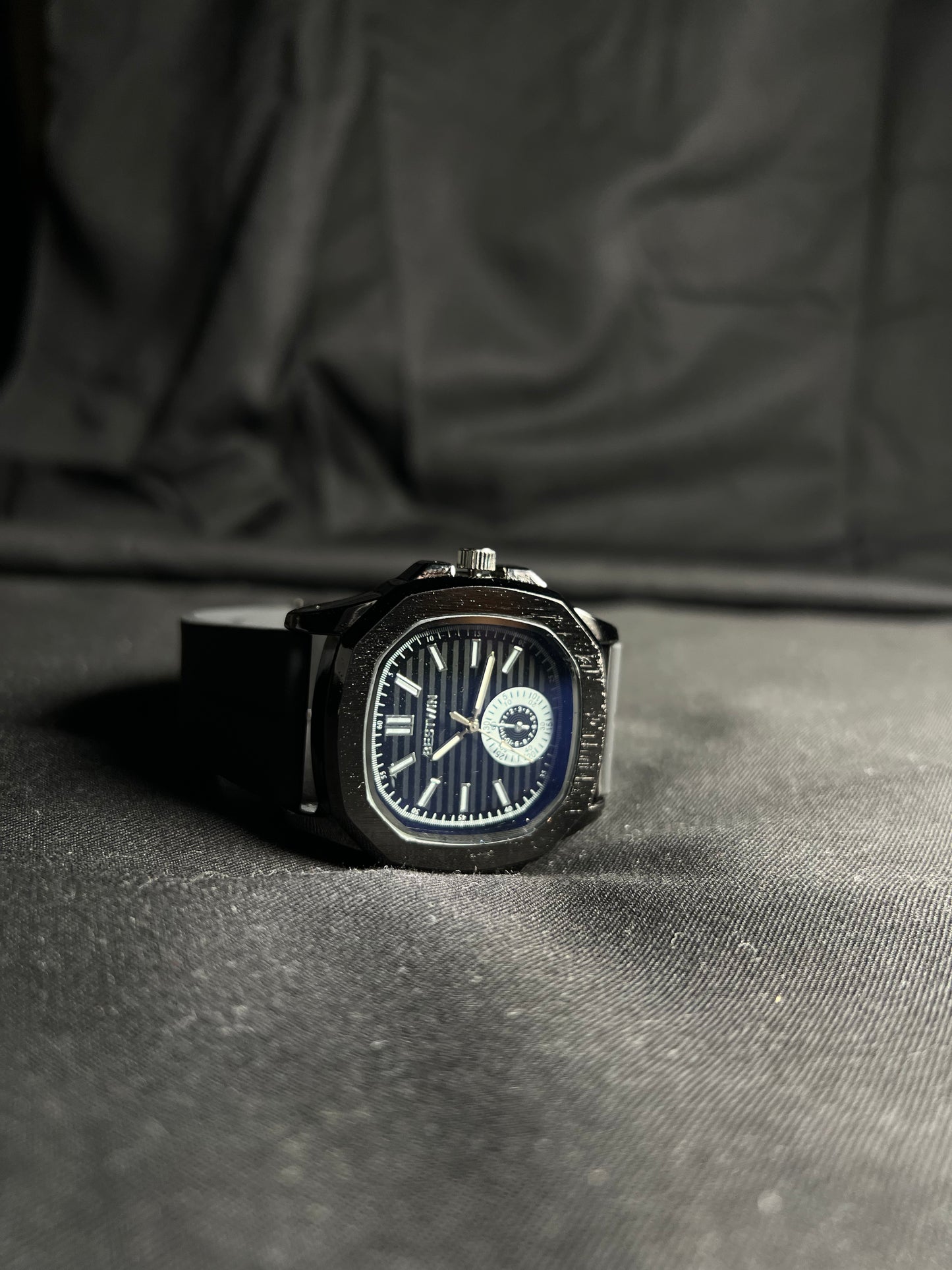 Black Strap Watch