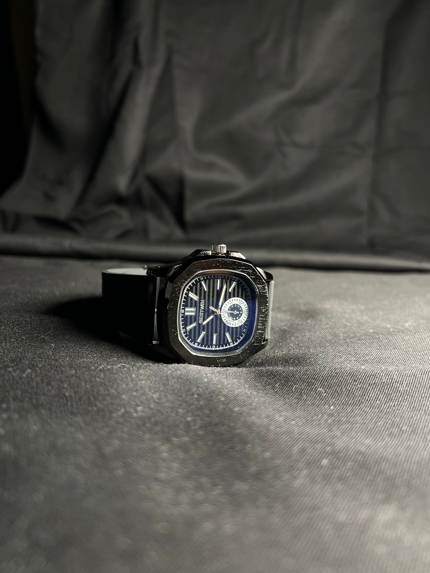 Black Strap Watch