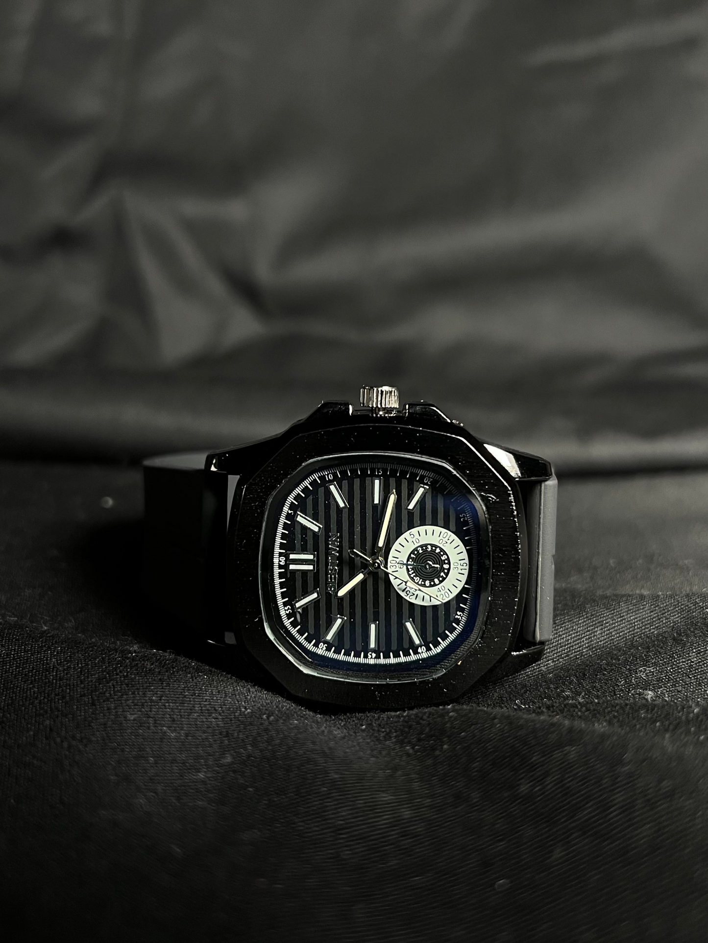 Black Strap Watch